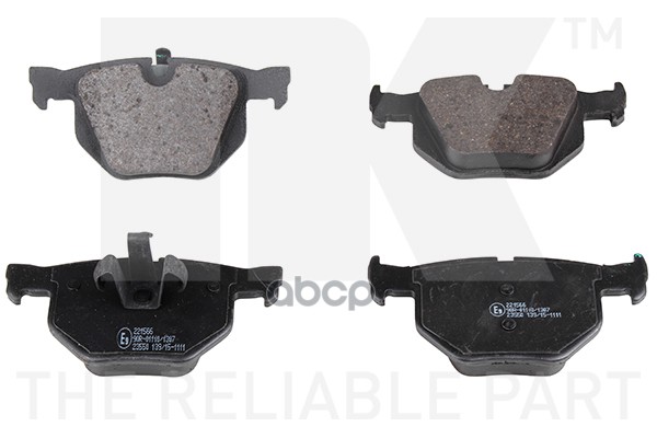 Колодки тормозные дисковые BMW 3  08- Nk арт. 221566