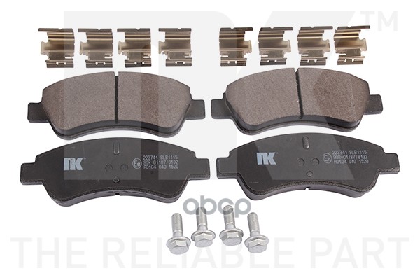 Колодки тормозные дисковые Citroen  Peugeot 96- Nk арт. 223741