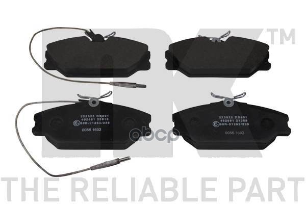Колодки Тормозные Дисковые Ren 86-01 Nk арт. 223925