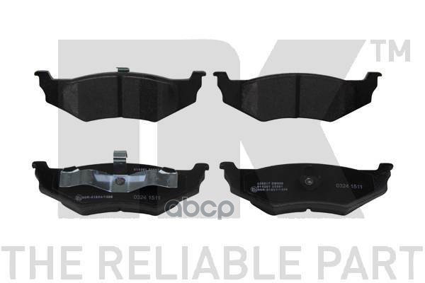 Колодки Тормозные Дисковые Chrysler Pt Cruiser 00- Nk арт. 229317