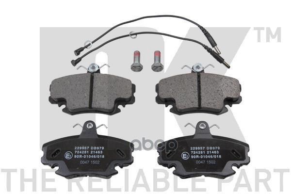 Колодки тормозные дисковые Renault Twingo  Peugeot 205 84-01 Nk арт. 229957