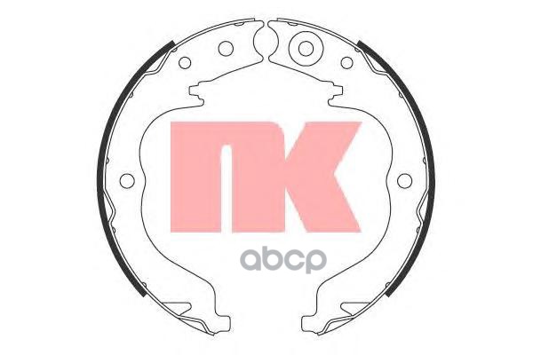 Колодки Тормозные Барабанные Peugeot  Mitsubishi  Citroen 04- Nk арт. 2719757