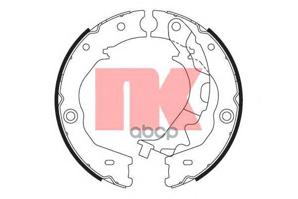 Колодки тормозные барабанные Kia Carnival 10- Nk арт. 2735807
