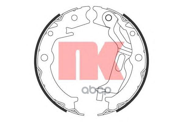Колодки тормозные барабанные Chevrolet  Daewoo Lacetti  Nubira 03- Nk арт. 2736785