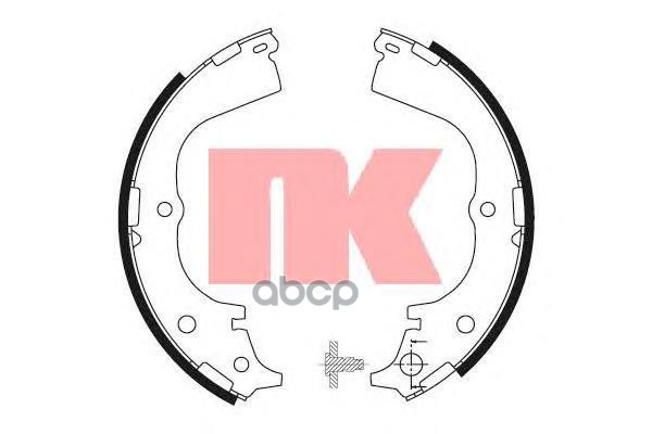 Колодки тормозные барабанные Nk арт. 2745557