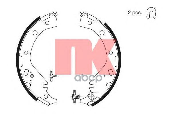 Колодки тормозные барабанные Toyota Rav 4 II 03.. Nk арт. 2745698