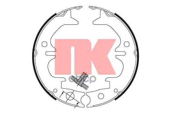 Колодки тормозные барабанные Lexus RX 97- Nk арт. 2745729