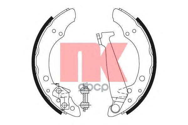 Колодки тормозные барабанные Audi  Seat  Skoda  W 83- Nk арт. 2799520