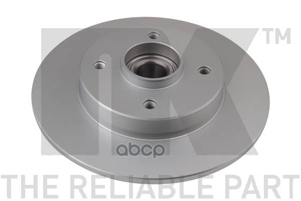 Диск тормозной (с подшипником и кольцом ABS) с антикорозийным покрытием Citroen C4  Peugeot 207 00- Nk арт. 311952