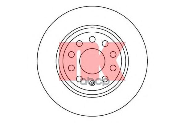 Диск тормозной с антикорозийным покрытием VW Pass 05- Nk арт. 3147133