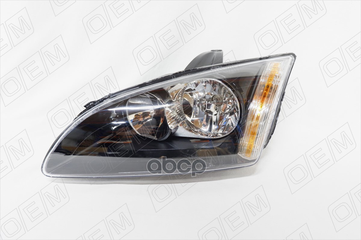 ФАРА ЛЕВАЯ FORD FOCUS 2 2004-2008 ГАЛОГЕН ЧЕРНАЯ OEM0120FL O.E.M. арт. OEM0120FL