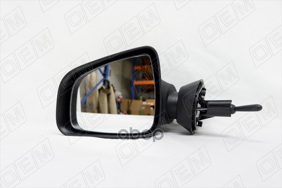 Зеркало левое Renault Logan 1 2009-2014, без повторителя, механическое, текстурное O.E.M. арт. OEM0138ZL