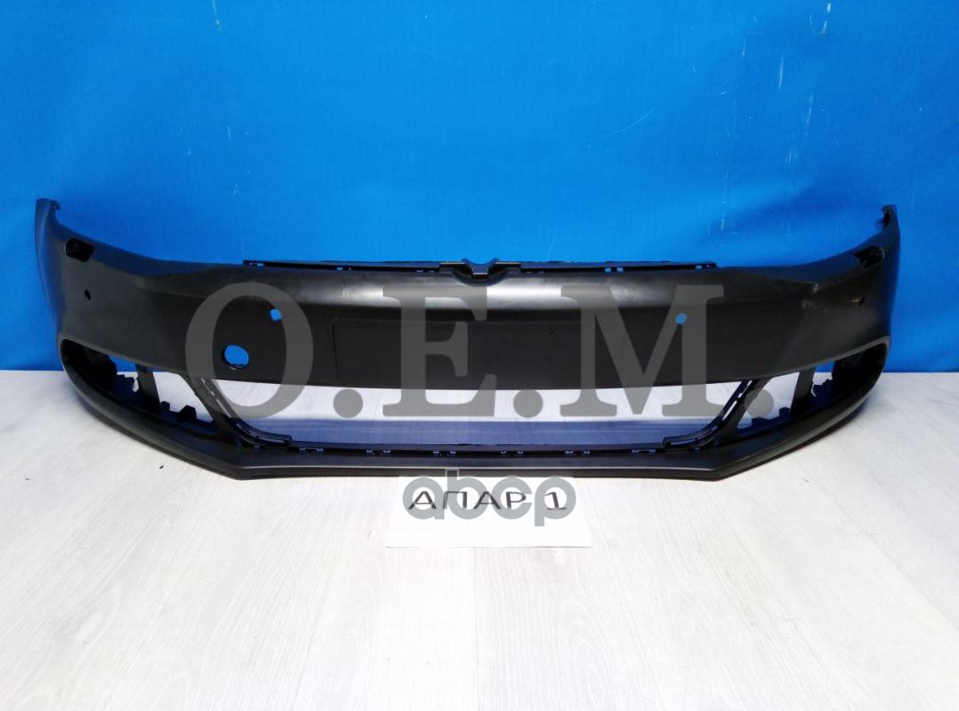 Бампер Передний Volkswagen Jetta 6 2010-2015, Под Парктроник, Под Фароомыватели O.E.M. арт. OEM0181