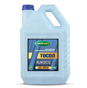 Тосол OILRIGHT Дзержинский ОЖ-40 ТМ готовый -40C синий 10 кг 5037/п OILRIGHT арт. 5037/п