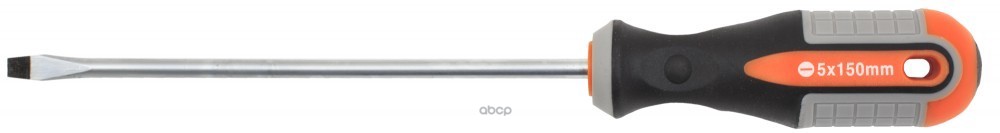 Отвертка Стержневая Шлицевая Round Grip, Sl5x150 Мм OMBRA арт. 750515