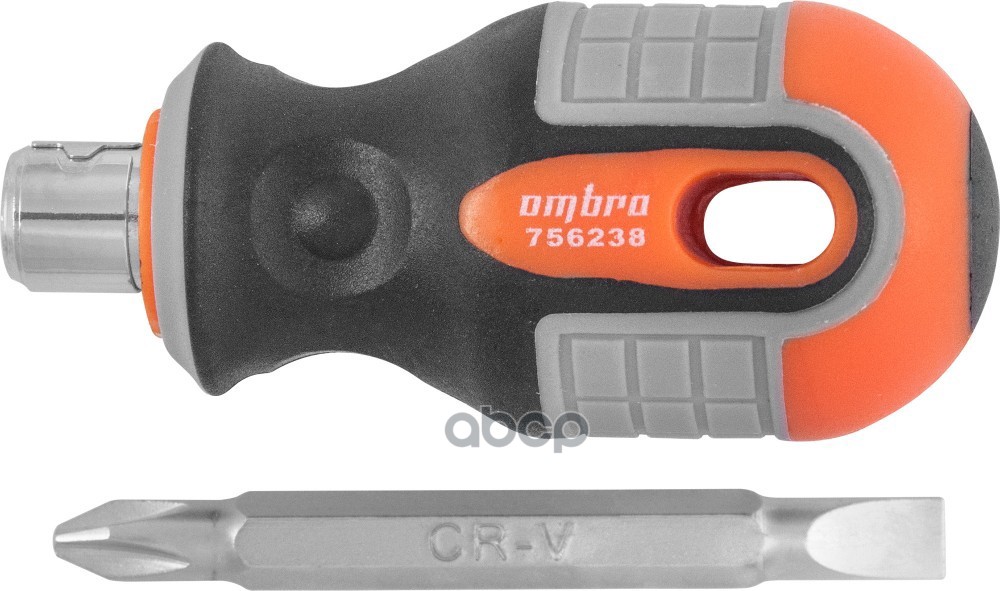 Отвертка Переставная Round Grip, Рн2 X 38 Мм, Sl6 X 38 Мм OMBRA арт. 756238