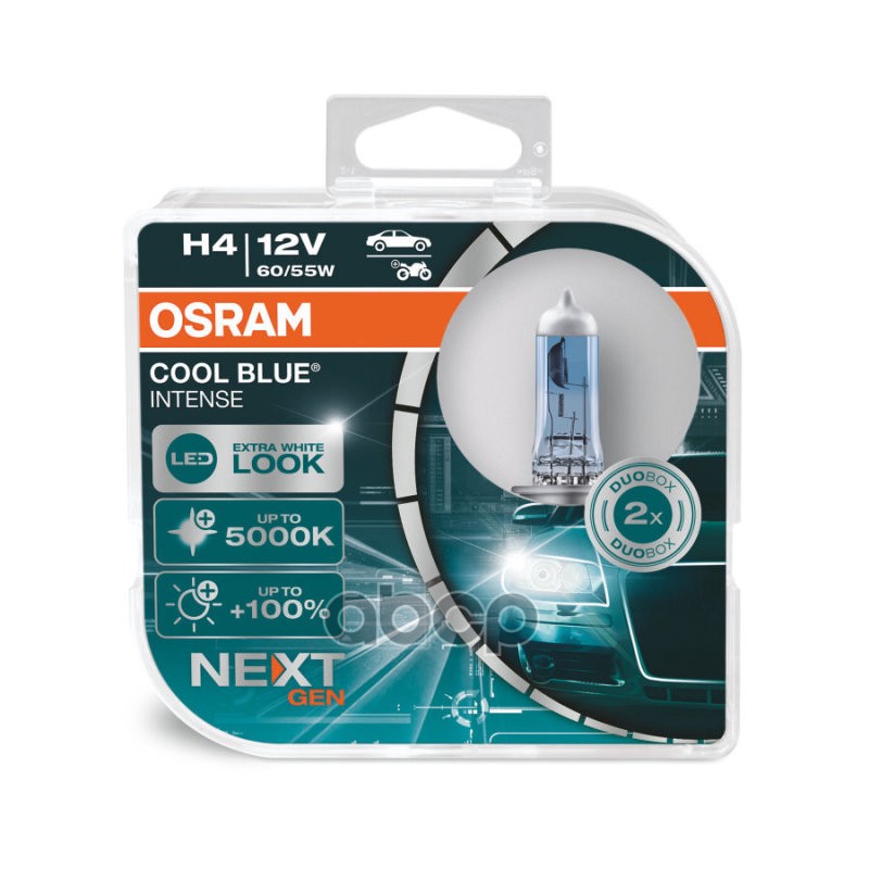 Лампа 64193CBN-HCB Cool Blue Intense Next genetation 60/55W 12VP43T5X2TRQR2BOSRAM Osram арт. 64193cbn-hcb