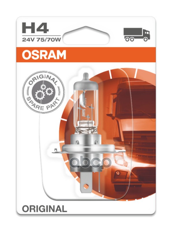 Лампа H4 24V 75/70W P43t Original Line Качество Оригинальной З/Ч (Оем) 1 Шт. Osram арт. 6419601B