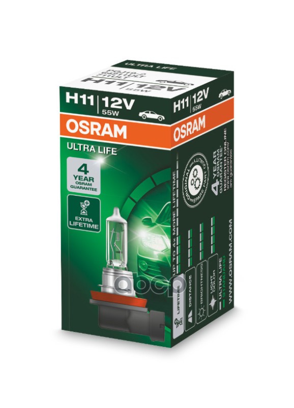 Лампа H11 ULTRA LIFE Osram арт. 64211ult