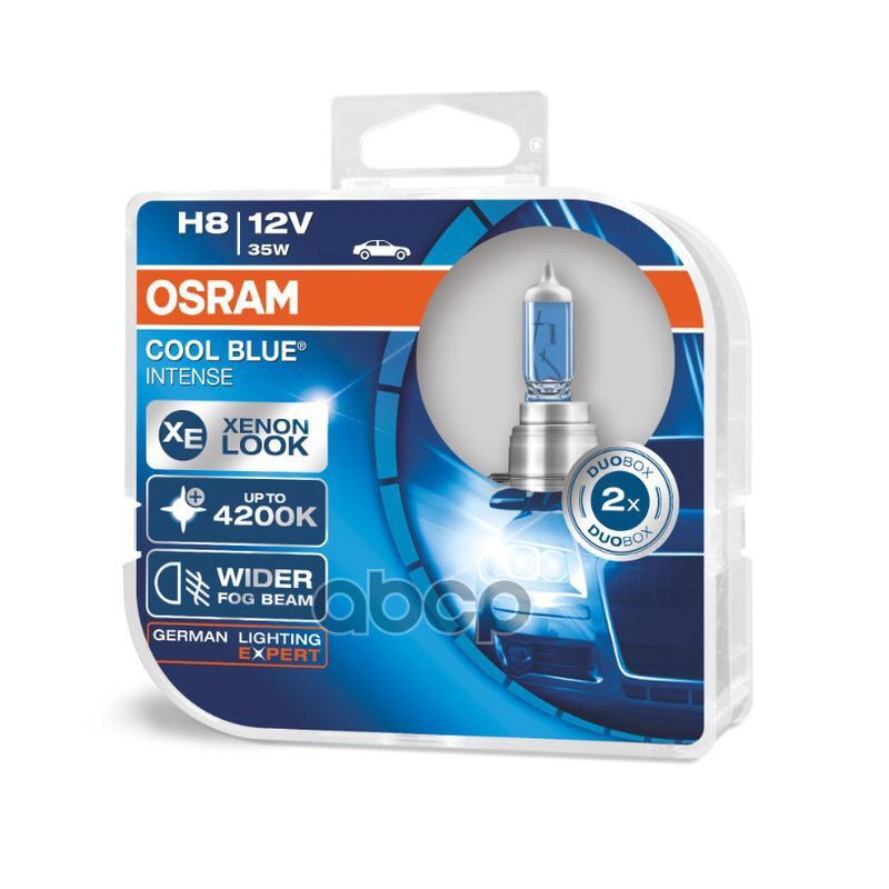 Лампа Г/С H8 (35W) Pgj19-2 Cool Blue Intense 4200K 12V 2Шт 64212Cbi-Hcb 4052899412903 Osram арт. 64212CBI-HCB