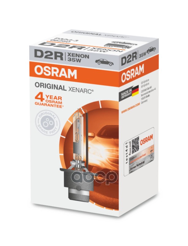 Лампа ксеноновая головного света D2R P32d-3 85V 35W P32d-3 XENARC ORIGINAL 1шт Osram арт. 66250