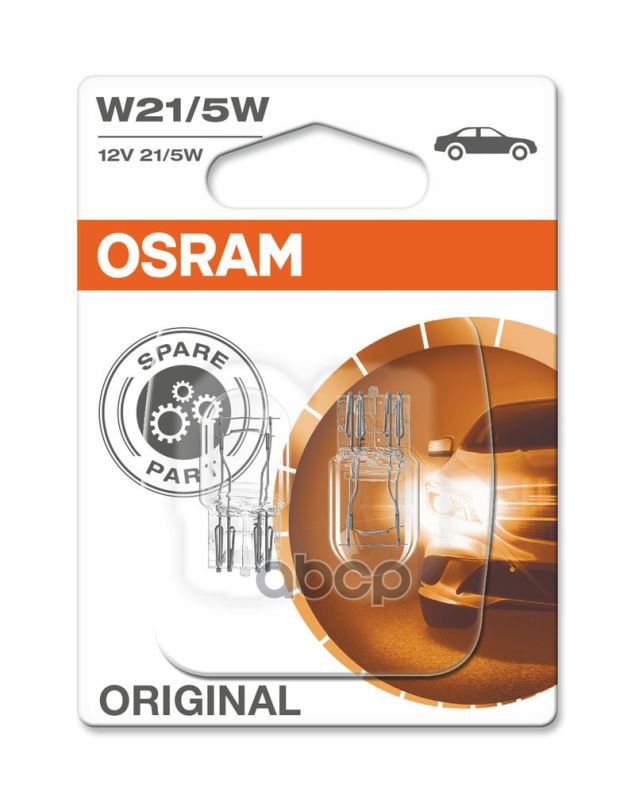Лампа 12V W21/5W 21/5W W3x16q OSRAM ORIGINAL LINE 2 шт. блистер 7515-02B Osram арт. 7515-02B