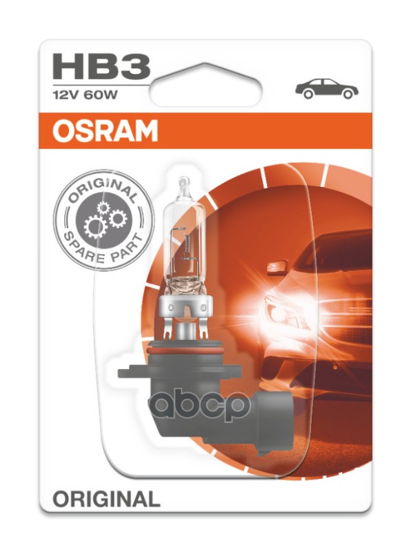 Лампа галогеновая головного света HB3 P20d 12V 60W Original 900501B картон 1шт Osram арт. 900501B