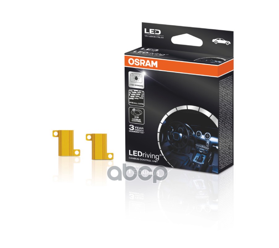 12V 5W Обманка Для Устранения Ошибки В Борт. Комп. 5W Led Ламп (W5w, C5w) 2Шт.(1К-Т) Osram арт. LEDCBCTRL101