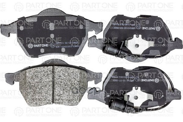 Колодки Тормозные Дисковые Перед. Audi 100 90-94, A6 94-97 PART-ONE арт. 1BP013