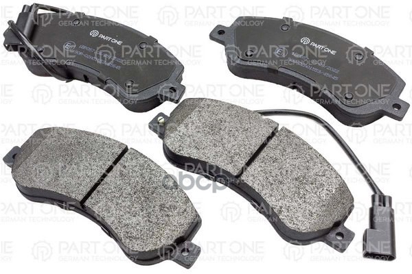 Колодки Тормозные Дисковые Front, Ford Transit, Tourneo 06>, Vw Amarok 10>, 164.8X66.8x18.8 PART-ONE арт. 1BP057