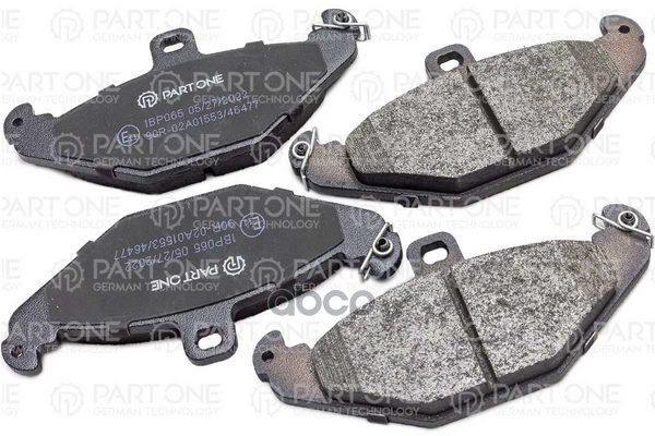 Колодки Тормозные Дисковые Rear, Renault 21 89-94, Espace Iii 96>, Laguna 93-01, 126X58.5x14.8 PART-ONE арт. 1BP065