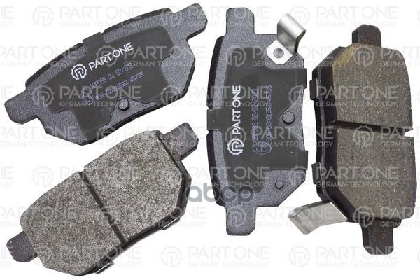 Колодки Тормозные Дисковые Rear, Toyota Corolla 02>-, Auris 06>, Yaris 05>, 98.6X42.6x14.4 PART-ONE арт. 1BP088