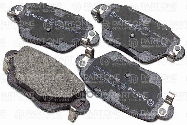 Колодки Тормозные Дисковые Rear, Ford Mondeo Iii 00>,  Jaguar X-Type 01>, 115.7X52x17.2 PART-ONE арт. 1BP100