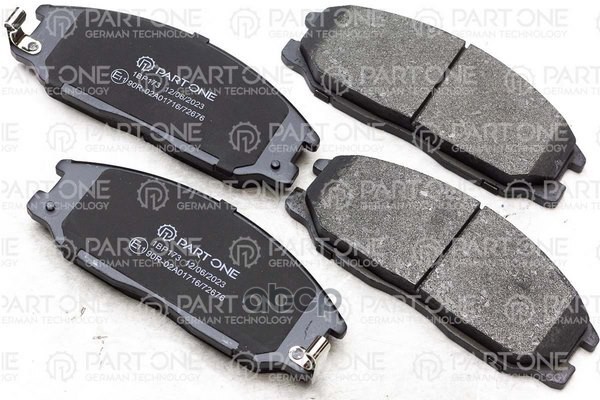 Колодки Тормозные Дисковые Пер. Hyundai Santa Fe/Trajet 00- / Zotie T600/Coupa 1.5T PART-ONE арт. 1BP173