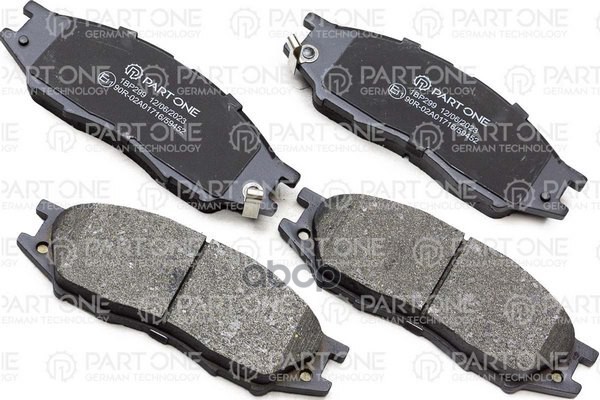 Колодки Тормозные Дисковые Пер. Nissan Almera/Micra 98- PART-ONE арт. 1BP299