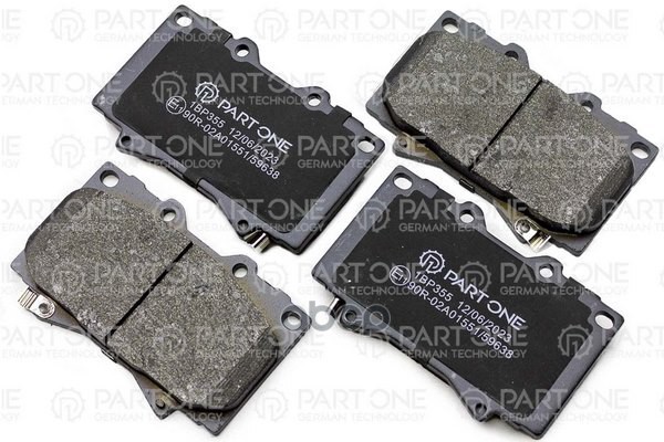 Колодки Тормозные Дисковые Пер. Toyota Lc90/Lc100 90- PART-ONE арт. 1BP355