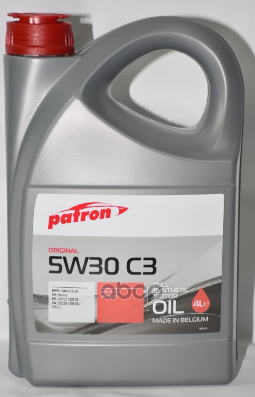 Масло Моторное Синтетическое 4Л-Для Легковых Автомобилей Acea C2/C3, Api Sn/Cf, Bmw Ll-04, Gm Dexos2, Mb 229.51/229.52, Vw 50...