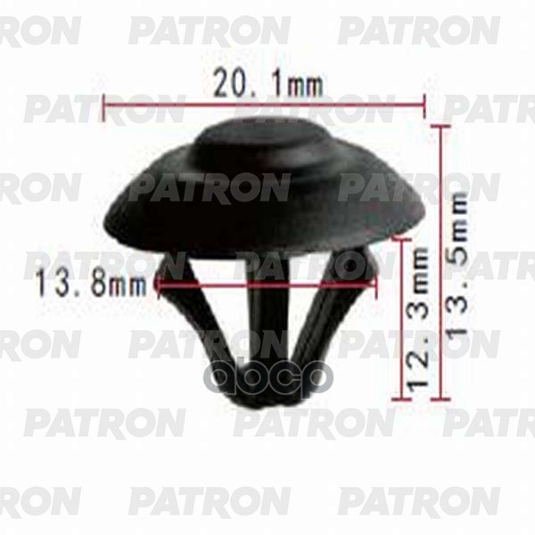 Клипса Пластмассовая Mercedes Применяемость Капот, Крепление Теплошумо Изоляции PATRON арт. P371015