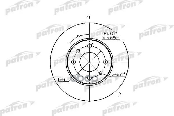 Диск Тормозной Задн Alfa Romeo: 145 94-01, 146 95-01, 155 92-97, 33 90-94, 33 Sport Wagon 90-94, Fiat: Barchetta 95-, Bravo 9...
