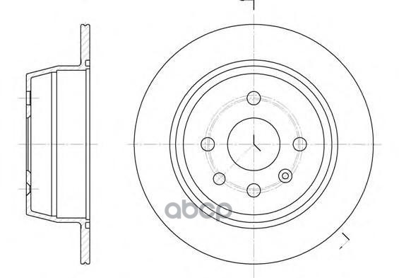 Диск Тормозной Задн. Opel Astra/Vectra 1.8/2.0 88> PATRON арт. PBD2614