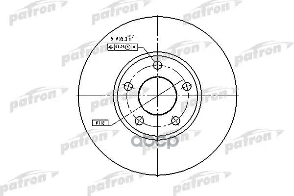 Тормозной диск PBD2650 (DF2650) PATRON арт. PBD2650