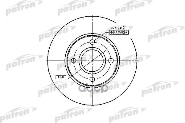 Диск тормозной передн PBD4036 PATRON арт. PBD4036