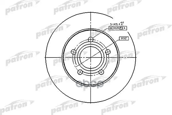 Диск тормозной передн PBD4045 PATRON арт. PBD4045