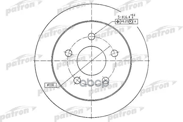 Диск Тормозной Задн Opel: Sintra 96-99 PATRON арт. PBD4049