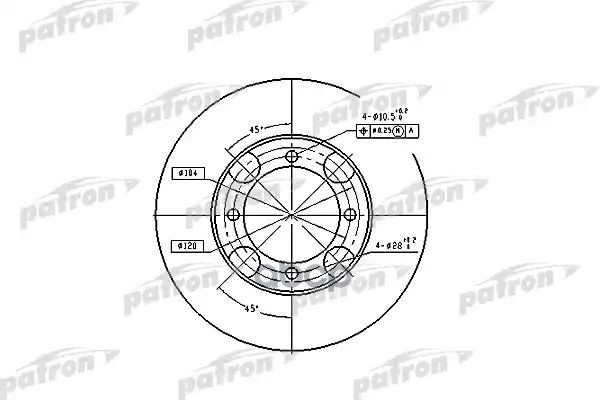 Диск Тормозной Передн Hyundai: Lantra I 90-95, Lantra Ii 96-00, Lantra Ii Wagon 97- PATRON арт. PBD4157