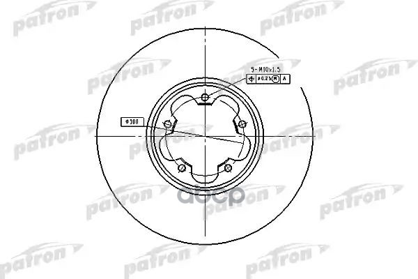Диск тормозной передн PBD4216 PATRON арт. PBD4216