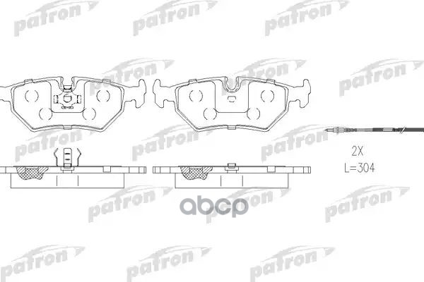Колодки Тормозные Дисковые Задн Citroen: Evasion 94-02, Fiat: Ulysse 94-02, Lancia: Zeta 95-02, Peugeot: 806 94-02 PATRON арт...