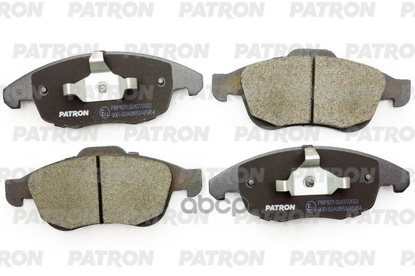 Колодки тормозные дисковые перед. CITROEN: C4 Grand Picasso 06-, C4 Picasso 07- PBP1071 PATRON арт. PBP1071