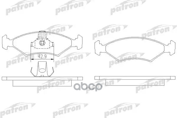 Колодки Тормозные Дисковые Передн Ford: Fiesta Iii 89-95, Fiesta Iv 95-02, Fiesta Фургон 96-, Fiesta Фургон 98-, Puma 97- PAT...