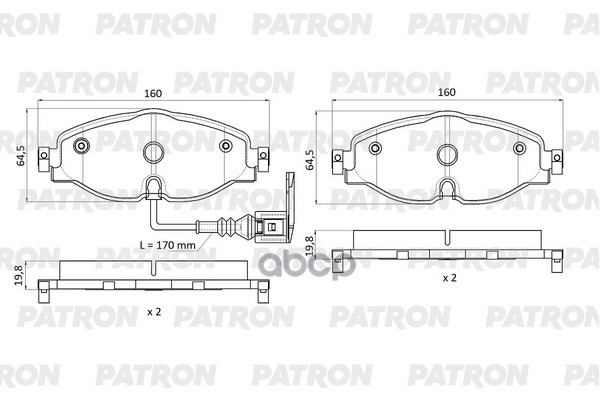 Колодки тормозные дисковые перед. AUDI: A3 1.2 TFSI1.4 TFSI1.6 TDI1.8 TFSI1.8 TFSI quattro2.0 TDI2.0 TDI quattro 12-, A3 Limo...